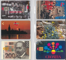 LOT 6 PHONE CARDS CROAZIA (ES141 - Croatia