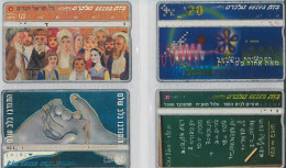 LOT 4 PHONE CARDS ISRAELE (ES120 - Israël