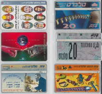 LOT 6 PHONE CARDS ISRAELE (ES121 - Israele