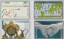 LOT 4 PHONE CARDS ISRAELE (ES116 - Israël