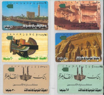 LOT 6 PHONE CARDS EGITTO (ES109 - Egypt