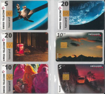 LOT 6 PHONE CARDS SVIZZERA (ES19 - Roumanie