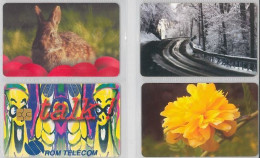 LOT 4 PHONE CARDS ROMANIA (ES10 - Rumania