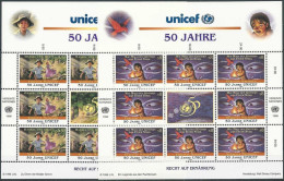 UNO WIEN 1996 Mi-Nr. 218/19 Kleinbögen ** MNH - Blocchi & Foglietti