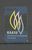 FINLAND FINNLAND Kaasu Fire Safety Propaganda Vignette Reklamemarke MNH - Erinnophilie