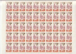 Feuille Complète De 50 Timbres Du N° 2019 Gymnastique à Strasbourg - Feuilles Complètes