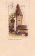 Chateau D' Estavayer - Style Litho Gravure Ancienne - Estavayer