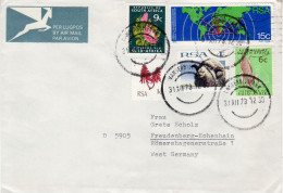 SOUTH AFRICA 1973  AIRMAIL LETTER SENT TO FREUDENBERG - Lettres & Documents