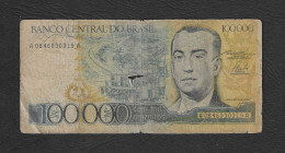Brasile - Banconota Circolata Da 100.000 Cruzeiros P-205a - 1985 #19 - Brésil