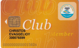 GREECE - Club Hotel Casino Loutraki, Member Card, Used - Carte Di Casinò