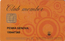 GREECE - Club Hotel Casino Loutraki, Member Card, Used - Cartes De Casino