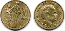 MA 29242 / Monaco 50 Centimes 1962 TTB - 1960-2001 Franchi Nuovi