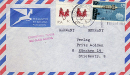 SOUTH AFRICA 1971  AIRMAIL LETTER SENT TO MUENCHEN - Brieven En Documenten