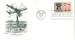 (N 157) USA SCOTT  # C 62 - US AIR MAIL - Let Freedom Ring - New York 1961. - 1961-1970