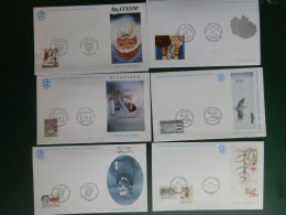 FDC GROENL./6 FDC GROENLAND ANNEE 1992 COTE YVERT TIMBRES 57.75 € NR. 211/7 - FDC