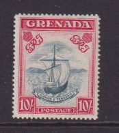 GRENADA  - 1938 George VI 10s Hinged Mint (a) - Grenada (...-1974)