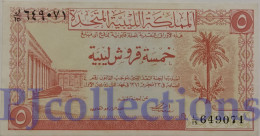 LIBYA 5 PIASTRES 1951 PICK 5 AU+ - Libië