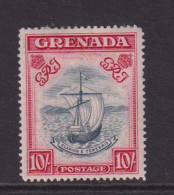 GRENADA  - 1938 George VI 10s Hinged Mint (b) - Grenade (...-1974)