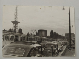 Berlin-Charlottenburg, Funkturm, Straßenbahn, Autos, 1958 - Charlottenburg