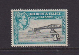 GILBERT AND ELLICE ISLANDS  - 1939 George VI 1s Hinged Mint - Gilbert & Ellice Islands (...-1979)