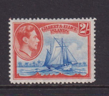 GILBERT AND ELLICE ISLANDS  - 1939 George VI 2s Hinged Mint - Isole Gilbert Ed Ellice (...-1979)