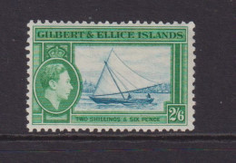 GILBERT AND ELLICE ISLANDS  - 1939 George VI 2s6d Hinged Mint (a) - Islas Gilbert Y Ellice (...-1979)