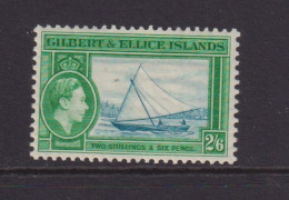 GILBERT AND ELLICE ISLANDS  - 1939 George VI 2s6d Hinged Mint (b) - Gilbert & Ellice Islands (...-1979)