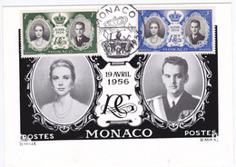 Monaco 1956 Marriage Of Prince Rainier III To American Actress Grace Kelly. - Storia Postale