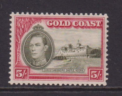 GOLD COAST  - 1938 George VI 5s Hinged Mint - Côte D'Or (...-1957)