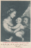 2g.481  TORINO - Regia Pinacoteca - La Madonna Della Tenda (Raffaello Sanzio) - 1907 - Museen