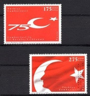 1998 TURKEY THE 75TH ANNIVERSARY OF THE FOUNDATION OF TURKISH REPUBLIC MNH ** - Unused Stamps