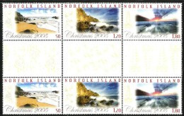Norfolk - 2005 - Christmas - Mint Gutter Stamp Pairs Set - Norfolk Island