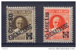 Vaticano 1931 Segnatasse Sass.5/6 */MH VF - Postage Due