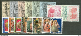 Vaticano 1975 Annata Completa/Complete Year MNH/** - Années Complètes