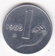 Italie 1 Lira 1955 R, Balance, En Aluminium , KM# 91 - 1 Lira