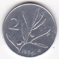 Italie 2 Lire 1954 Abeille , En Aluminium , KM# 94 - 2 Lire