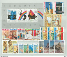 San Marino 1991 Annata Completa/Complete Year MNH/** - Komplette Jahrgänge