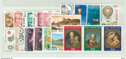 San Marino 1983 Annata Completa/Complete Year MNH/** - Années Complètes