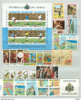 San Marino 1990 Annata Completa/Complete Year MNH/** - Années Complètes