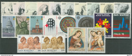 San Marino 1976 Annata Completa/Complete Year MNH/** - Années Complètes