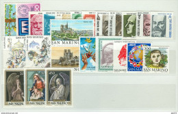 San Marino 1982 Annata Completa/Complete Year MNH/** - Années Complètes