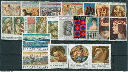 San Marino 1975 Annata Completa/Complete Year MNH/** - Volledig Jaar