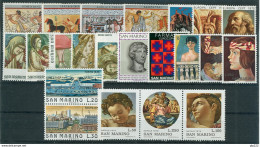 San Marino 1975 Annata Completa/Complete Year MNH/** - Años Completos