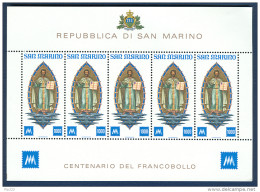San Marino 1977 BF Centenario Sass.BF 27 **/MNH VF - Blocs-feuillets