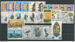 San Marino 1977 Annata Completa/Complete Year MNH/** - Full Years