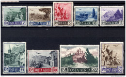 San Marino 1950 Sass.A83/91 **/MNH VF/F - Poste Aérienne