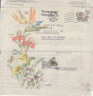 SOUTH AFRICA 1989  AEROGRAMME SENT TO FLENSBURG - Covers & Documents