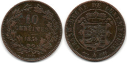 MA 29266 / Luxembourg 10 Centimes 1854 TTB - Lussemburgo