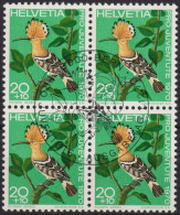 1970 Schweiz Pro Juventute ET ° Zum: CH J233, Mi: CH 937, Wiedehopf, Einheimische Vögel - Piciformes (pájaros Carpinteros)