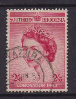 SOUTHERN RHODESIA  - 1953 Coronation 2s6d Used As Scan - Southern Rhodesia (...-1964)